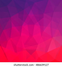 Background made of pink, purple triangles.  Square composition with geometric shapes. Eps 10
