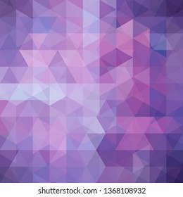 Background made of pink, purple, violet triangles. Square composition with geometric shapes. Eps 10