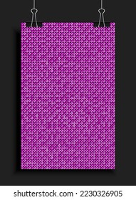 Background made pink sequins, glitters, sparkles, paillettes. Vector template luxury poster with sparkling sequins, glitter gradient dots. Background bright circle mosaic for festive holiday disco
