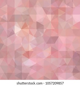 Background made of pink triangles. Square composition with geometric shapes. Eps 10