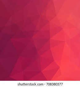 Background made of pink triangles. Square composition with geometric shapes. Eps 10