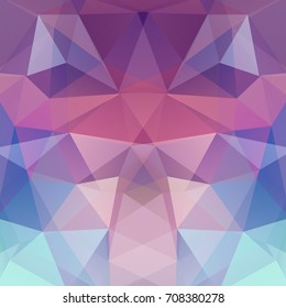 Background made of purple, blue triangles. Square composition with geometric shapes. Eps 10