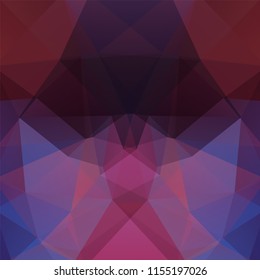Background made of purple, brown triangles. Square composition with geometric shapes. Eps 10