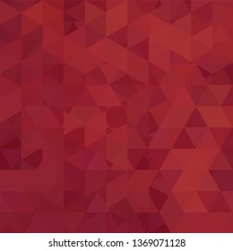 Background made of red, brown triangles. Square composition with geometric shapes. Eps 10