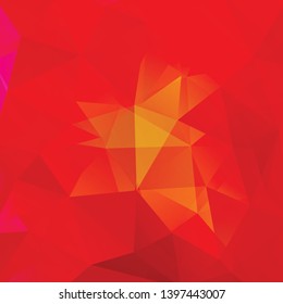 Background made of red, yellow triangles. Square composition with geometric shapes. Eps 10