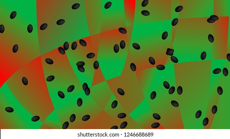 The background was made similar to the bright watermelon.