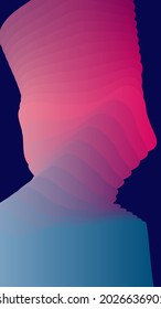 Der Hintergrund ist einfach, mit mehreren Formen und mehreren Farben kombiniert