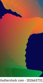 The background is made simple with several shapes then combined with several colors