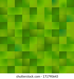 Background Made Square Green Gradient Pixels Stock Vector (Royalty Free ...