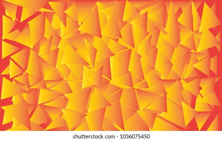 Background made of triangles with gradient fill. Abstract polygonal drawing.