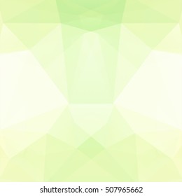 Background made of white, green triangles.  Square composition with geometric shapes. Eps 10