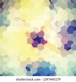 Background made of yellow hexagons. Square composition with geometric shapes. Eps 10