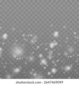 Background with magic glow abstract dust spark glitter bokeh stardust firework golden transparent confetti night explosion effect vector png holiday star card white orange black hot shine

