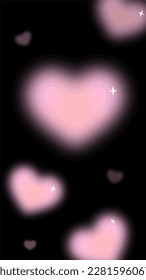 background with the main object in the shape of a heart