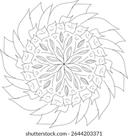 Plano de fundo mandala arte decorativa círculo