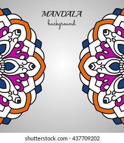 Background with mandala. Invitation card.