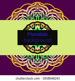 background mandala royal pattern card template. Oriental pattern, vector illustration. Islam, Arabic, Indian, turkish, pakistan, chinese, mystic, ottoman motifs.