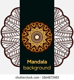 background mandala royal pattern card template. Oriental pattern, vector illustration. Islam, Arabic, Indian, turkish, pakistan, chinese, mystic, ottoman motifs.