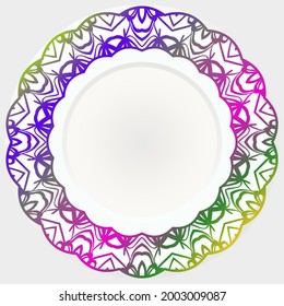 background with mandala . vector illustration