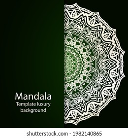 background with mandala. Vector illustration. Ornament elegant invitation wedding card , invite.