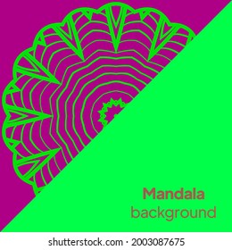 background with mandala. Vector illustration. Ornament elegant invitation wedding card , invite.