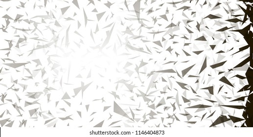 Background of many broken fragments in black color