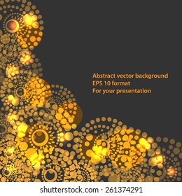 background with many circles for your presentation