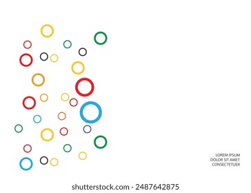 Background with many colored circles.