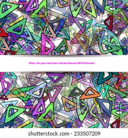 background with many colors triangles