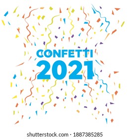 Background with many falling tiny confetti. Falling shiny golden confetti background