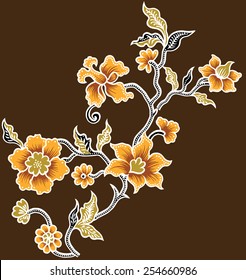 Background with many flowers.