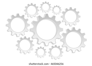 background many gears grays