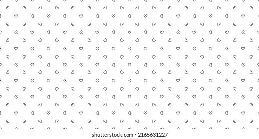 Hintergrund mit vielen Herzen. Nahtloses Muster. Textur für Banner, Flyer oder Poster. Valentinstag. Schwarz-Weiß-Illustration