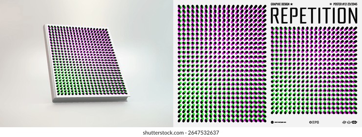 Fondo de muchos óvalos y círculos translúcidos de colores superpuestos con efecto dinámico, de transición y de fallo. Plantilla de diseño de la cubierta. Vector para folleto, póster, presentación, volante o Anuncio.