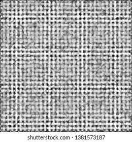 Background with many small black and white circles and dots. Geometric and monochrome pattern.