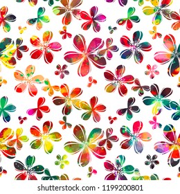 background of many small colored flowers