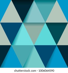 background of many small triangles of different colors polygonal