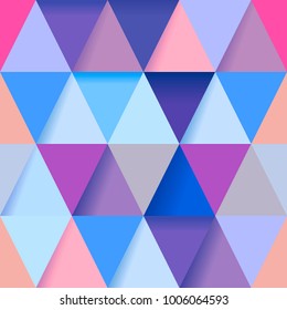 background of many small triangles of different colors polygonal