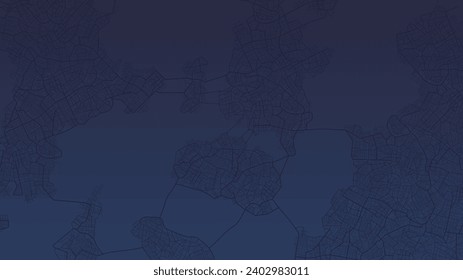Background map, streets. Widescreen proportion, digital design street map. Skyline urban panorama. Cartography Abstract transportation background, street map. Digital art. Editable vector illustration