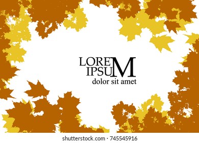 background maple leaves. Vector