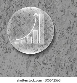 Background with marble pattern and white diagram