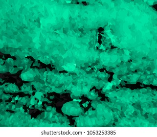 the background with marble turquoise stains on a black background