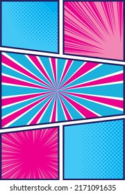 Material de fondo para burbujas de habla de estilo cómico americano