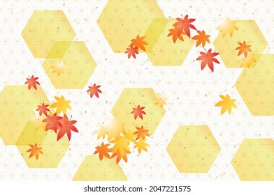 Background material of autumn leaves