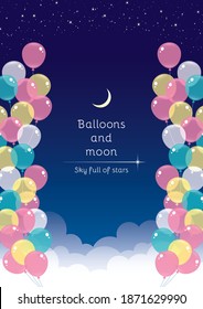 
Es un material de fondo para globos que vuelan en el cielo estrellado. Como es arte vectorial, se puede editar fácilmente.