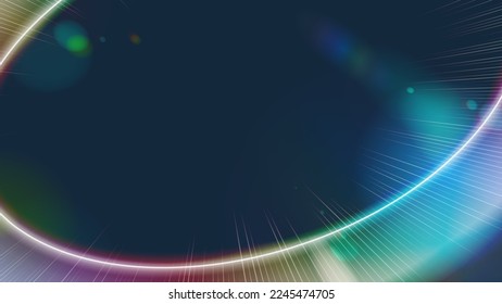 Background material with beautiful circular rays. Vector data that is easy to edit.