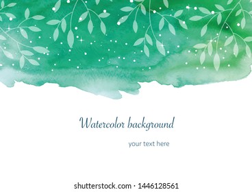 
Background material of beautiful watercolor