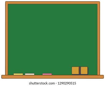 Background material of blackboard used in schools in Japan