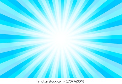 Background material: Blue gradient illustration with concentrated lines