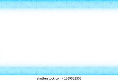 Background material: Blue Japanese pattern frame